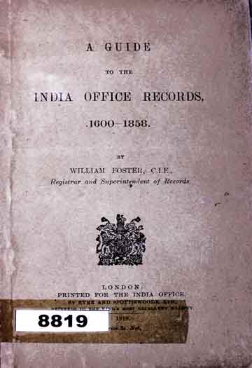 انڈین آفس ریکارڈ 1 India Office Records