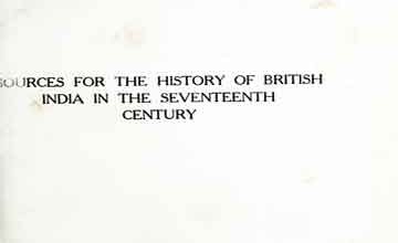 Sources for History of British India