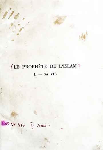 LE PROPHETE DE L'ISLAM