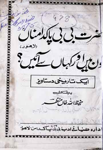 حضرت بی بی پاکدامناں کون ہیں اور کہاں سے آئیں؟ 1 hazrat Bibi Pakdamn