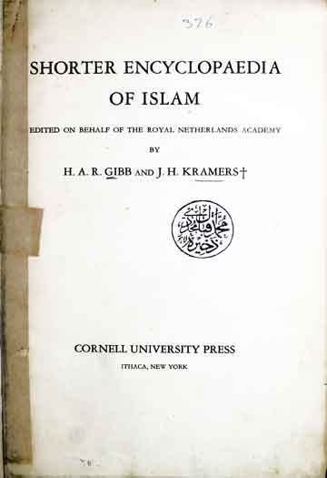 Shorter Encyclopedia of Islam