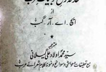 مقدمہ تاریخ ادبیات عرب، ترجمہ از سید محمد اولاد علی گیلانی 9 Tarikh Abiat Arab