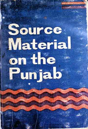 Sources Material On Punjab