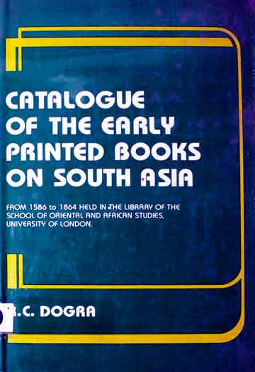 Early Printed Books of South Asia