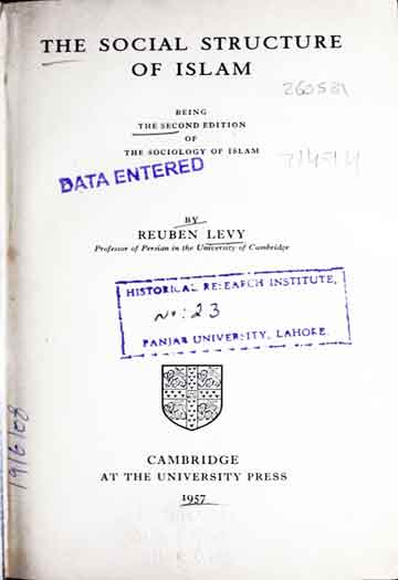 The social structure of Islam