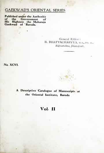 Catalogue Of Manuscripts At Broda